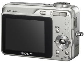 Sony Cyber-shot S800 - вид сзади