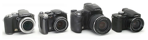  - Olympus SP-550UZ, Canon S3  IS, Fujifilm S6000  Panasonic Lumix FZ7